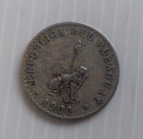 Paraguay 20 Centavos Año 1900 Moneda De Cuproniquel Km# 8