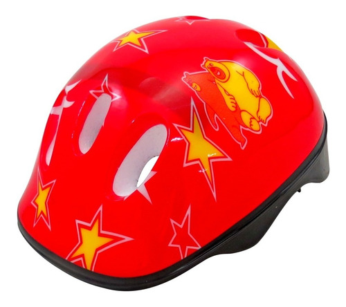 Capacete Infantil Vermelho Skate Patins Patinete Bicicleta