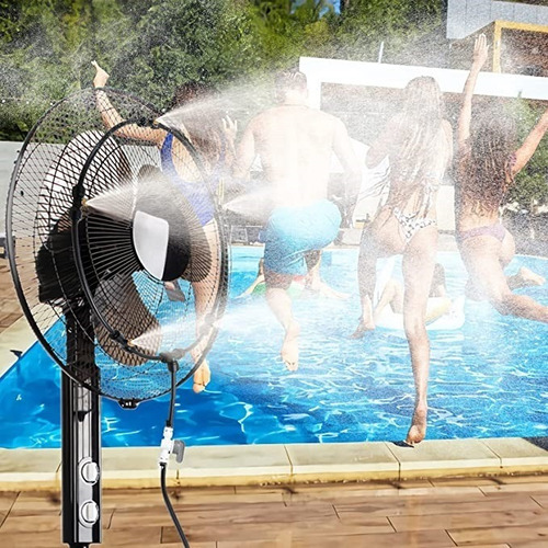 A Kit Ventilador Nebulización Refrigeración Para Jardín
