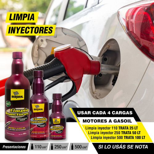Limpia inyectores gas oil 500 mL Bardahl