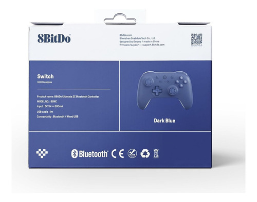 Controle 8bitdo Ultimate 2c Compatível Com Nintendo Switch
