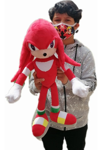 Knuckles O Nudillos Sonic Rojo Peluche Grande De 60cmts 