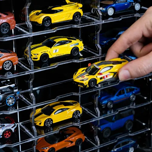 Expositor Porta Carrinhos Hot Wheels 1:64 Matchbox Mini Gt