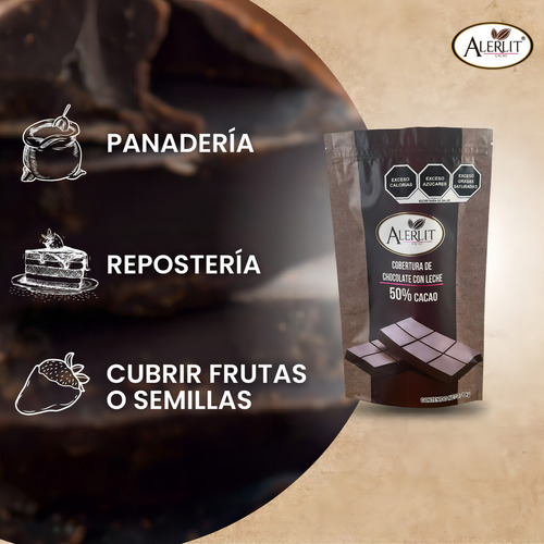 Cobertura De Chocolate Con Leche 1 Kg Directo De Fábrica