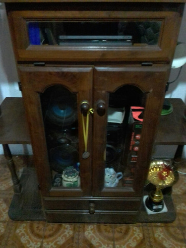 Mueble De Algarrobo Para Tv Dvd Centro Musical 