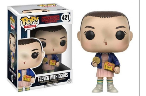  Funko Pop Boneco Eleven With Eggos  Stranger Things  421