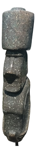 Moai Rano Raraku De Piedra, 38cm 1/33, Artesanal.