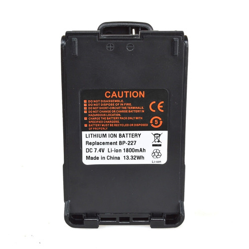 Batería De Li-ion De 1800mah Bp-227 Para Icom F50 F51 F60 F6