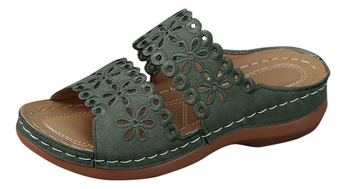 Yt Slipper Verano Casual Talla Grande Color Liso Para Mujer