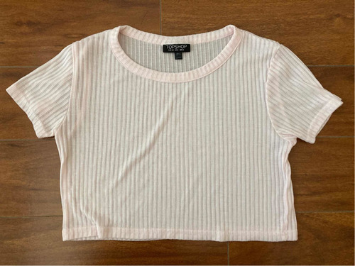 Polera Mujer Topshop Color Rosa Bebé Talla 38 (6)