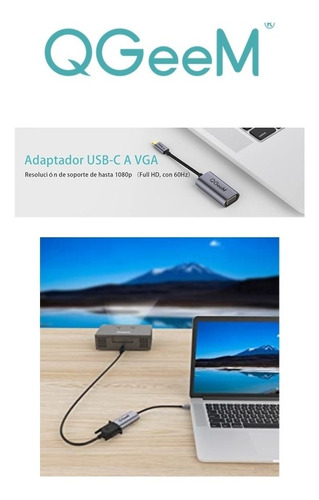 Cable Adaptador Usb C A Vga