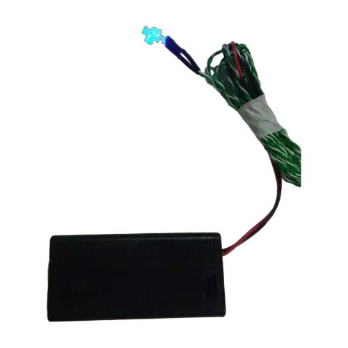 Led Intermitente Azul Simulador Alarma Auto Pilas 12v