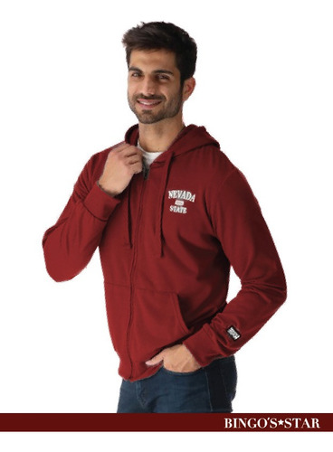Sudadera Lisa Hombre Deportiva Con Gorro Moda Bingos Star