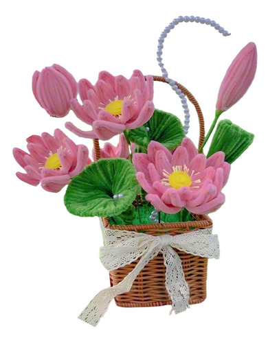 Material De Cesta De Flores Artesanal, Hecha A Mano, Adorno