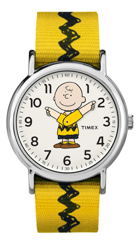 Timex Reloj Unisex Tw2r Weekender 1.496 In Peanuts Charlie .