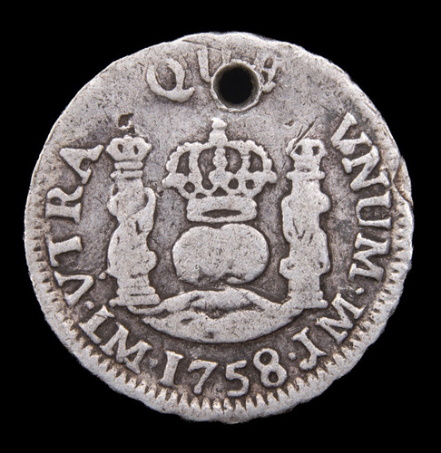 Perú Lima 1/2 Real 1758 Fernando Vi Bueno Km 51 Perforado