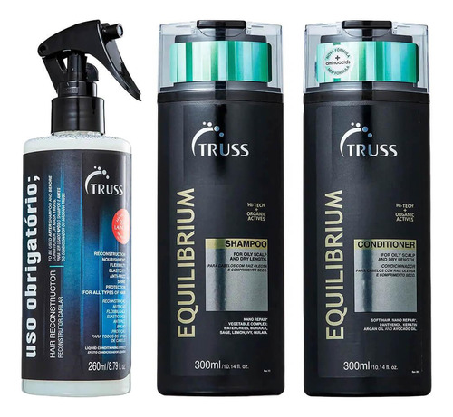 Kit Equilibrium Truss Shampoo Condicionador Uso Obrigatório