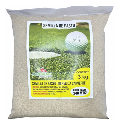 Semilla De Pasto Bermuda P/usos Deportivos 3 Kg 