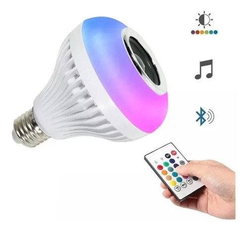Foco Led Rgb Con Bocina Bluetooth Lam-boc Proam