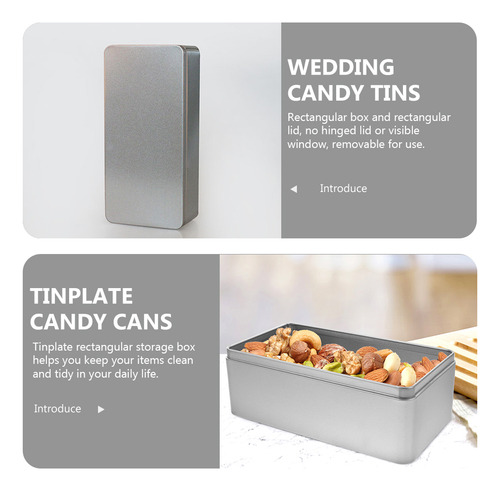 Caja De Hojalata Con Tapa Caja Rectangular De Hojalata Para