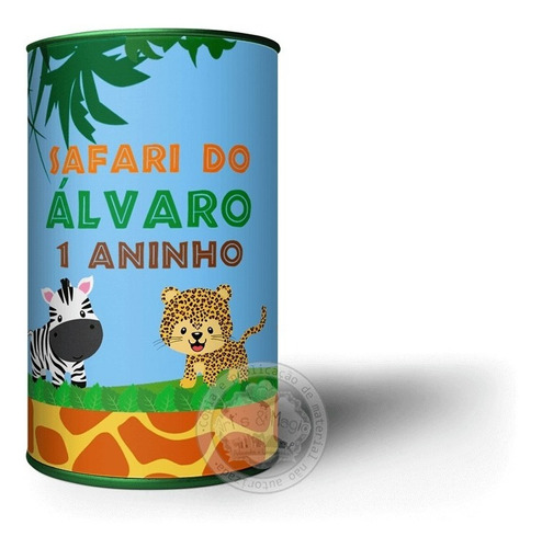 20 Cofrinho Personalizado Safari