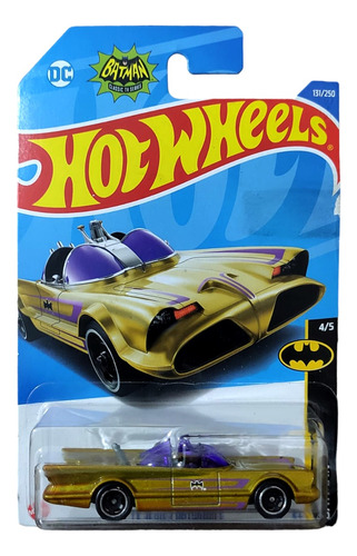 Hot Wheels Batman Tv Series Batmobile Dorado 4/5 - 131/250