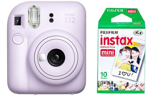 Cámara Fujifilm Instax Mini 12 Lilac Purple + 10 Fotos 