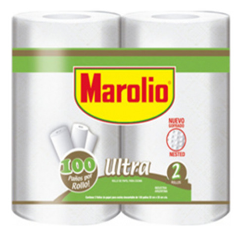 Rollo Cocina Marolio Ultra 2x100 Paños