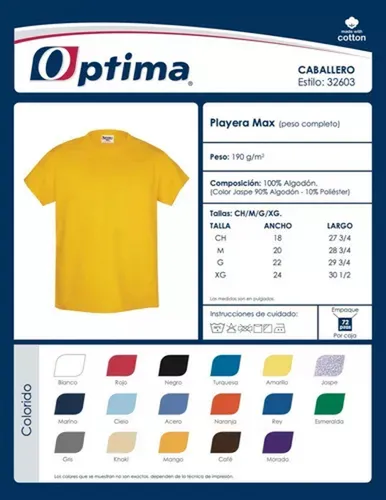 Playera Optima Niño Escolar