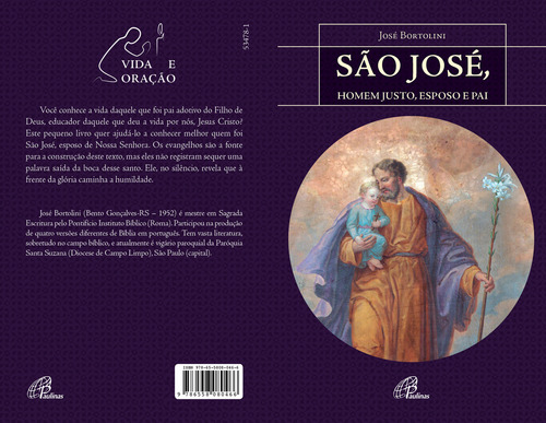 São José, homem justo, esposo e pai, de Bortolini, José. Editorial Editora Paulinas, capa mole em português, 2021