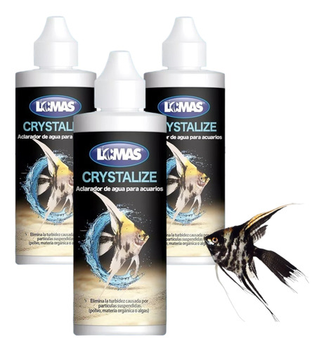 Aclarador Para Agua De Peceras Acuario Cristalino 120ml 3 Pz