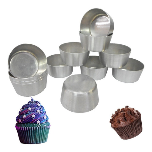 Forma Muffins Cupcake Petit Gateau Fundo Fixo - 12 Unid.