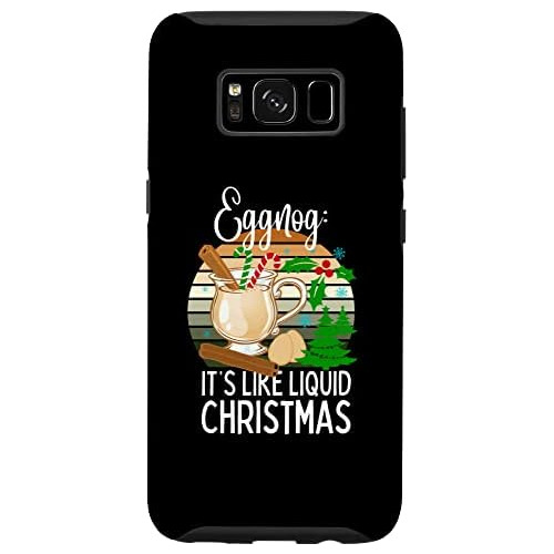 Funda Galaxy S8  Funny Christmas Eggnog Lovers Drinking...