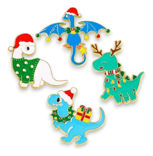 Colección: Dinosaurios Navideños (4pz)