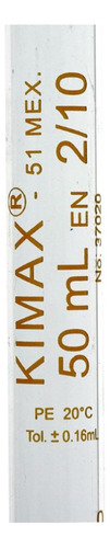 Pipeta Morh B 50 X 0.2ml Kimax 50ml Marrón