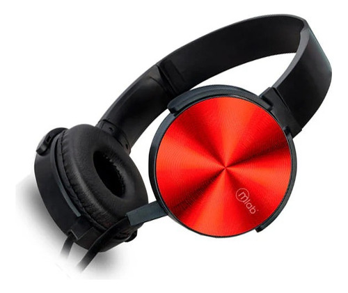 Audífonos Mlab C/mic Energetics Rhythms Red