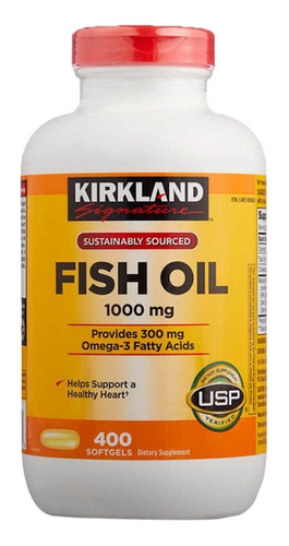 Kirkland Fish Oil 1000mg X 400 Softgels