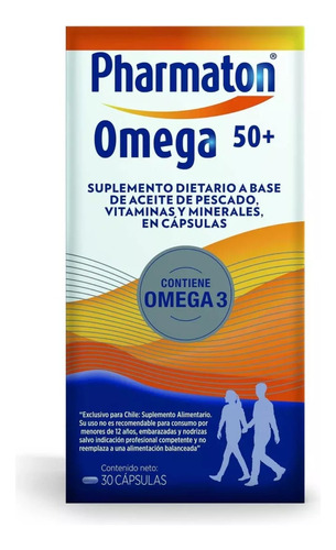 Pharmaton ® Omega 50+ X 30 Cápsulas - Salud Cardiovascular 