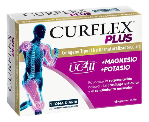 Curflex Plus Colágeno Tipo 2 Artrosis Huesos Articulaciones