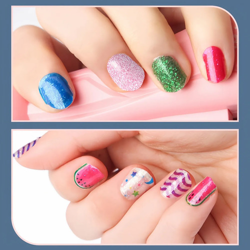 Set De Juguetes Adhesivos Para Máquinas De Uñas Diy
