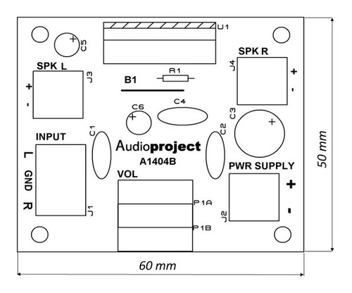 Imagen 5 de 7 de Mini Amplificador Estereo 20+20 W 12 V C/vol - Audioproject