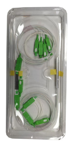 Splitter De Fibra Óptica Sc/apc-sc/apc 1x4 Wireplus