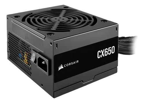Fonte Corsair CX650, 650W, 80 plus bronze, Preto