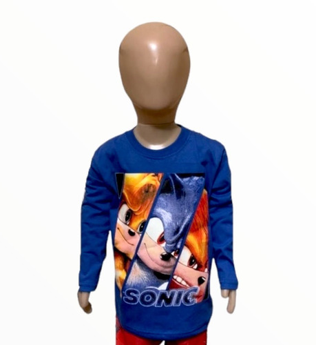 Remera Sonic Pelicula Brilla En Oscuridad Niño Regalo