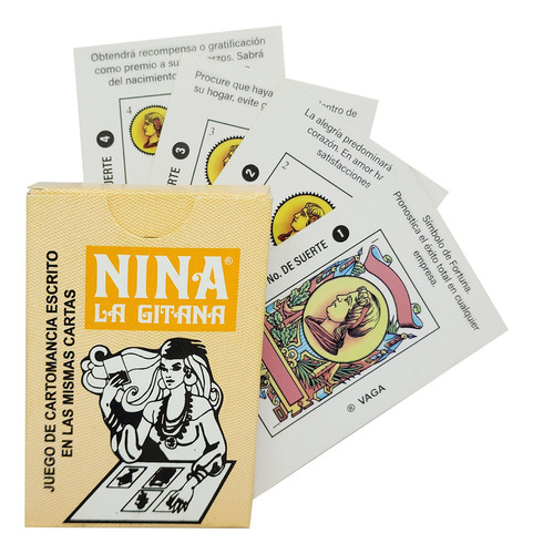 Tarot 40 Cartas Nina La Gitana Con Significados+instructivo