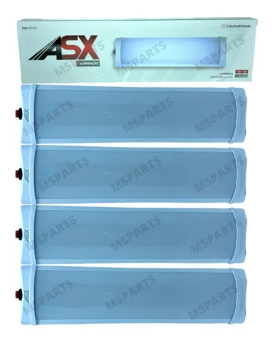 comprar 4 Peças Luminaria 6000 Lumens 72 Leds 12w Bivolt Caminhão 4x