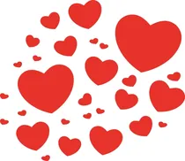 Comprar Vinilos Decorativos Corazones Pared Cuarto Papel Tapiz