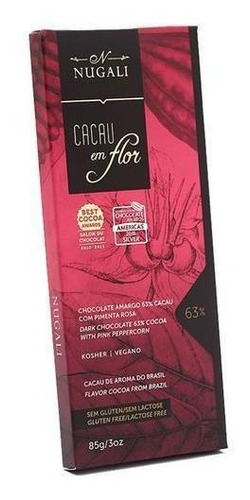 Tablete De Cacau Com Pimenta Rosa - 100g