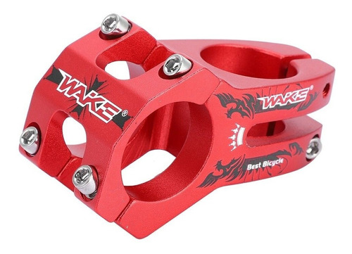 Tee Wake Mtb Roja 45mm 31.8 Aluminio Bicicleta C/dis