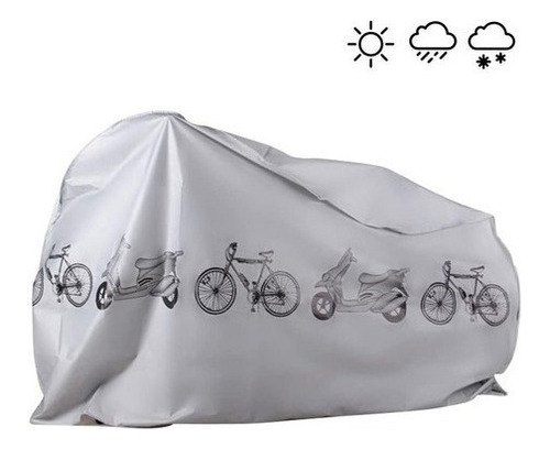 Cobertor Funda Carpa Lona Moto Pequeña Bicicleta Impermeable